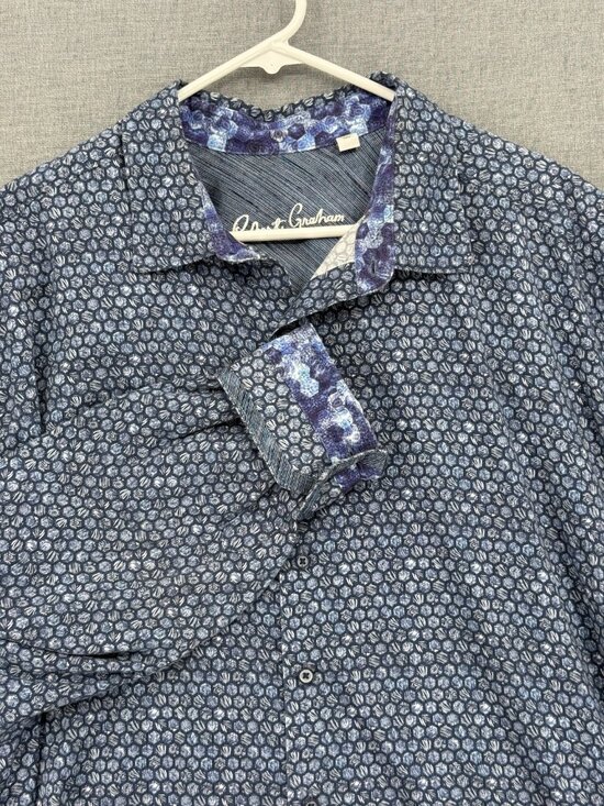 Robert Graham Other - Robert Graham Shirt Men 2Xl Classic Fit Geometric Flip Cuff Formal Preppy